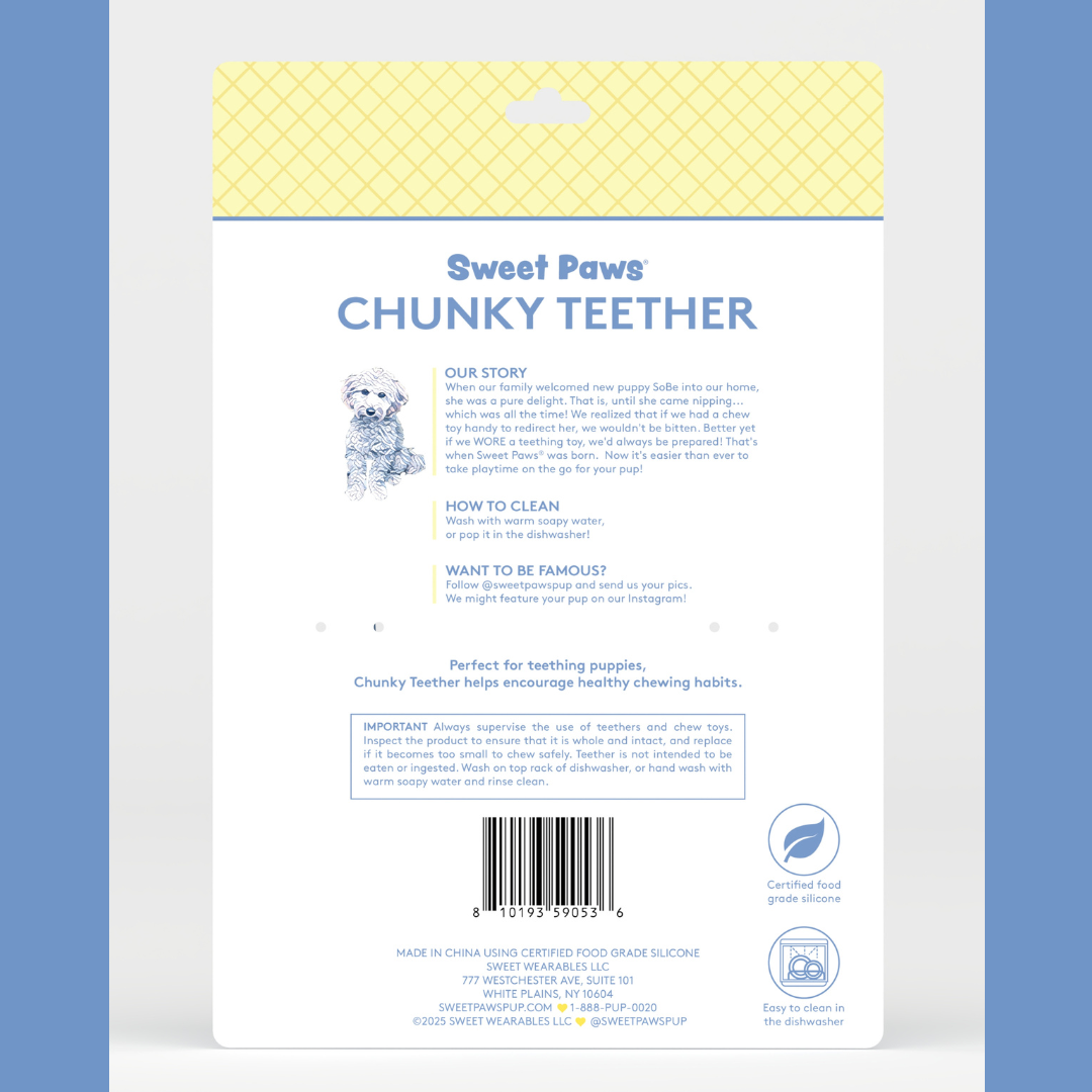 Azure Chunky Teether