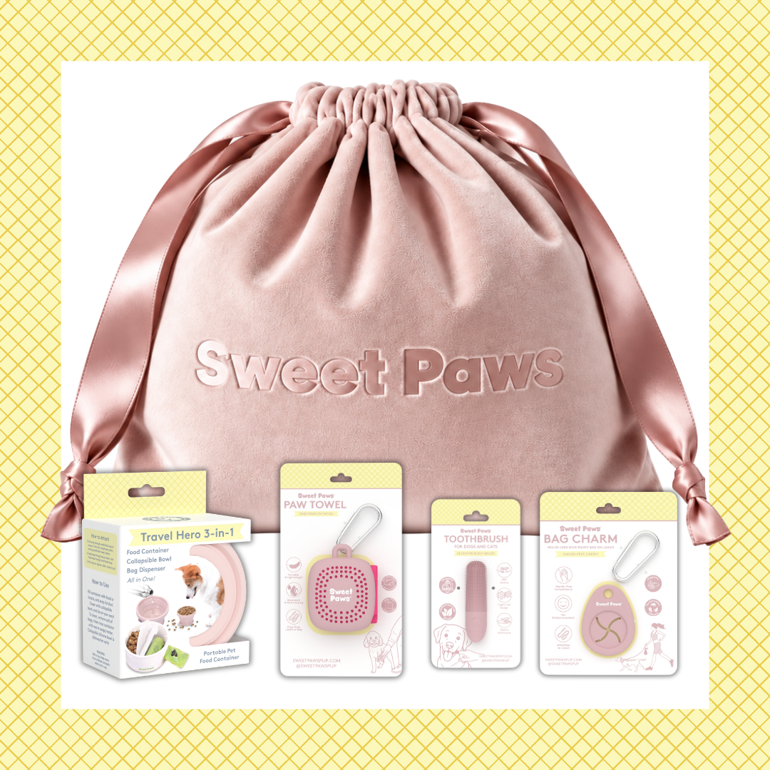 New Puppy Welcome Gift Deluxe Pet Parent Set in Blush Pink - 5pc