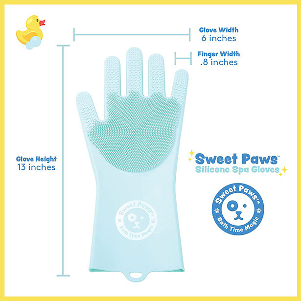 Dog bath gloves