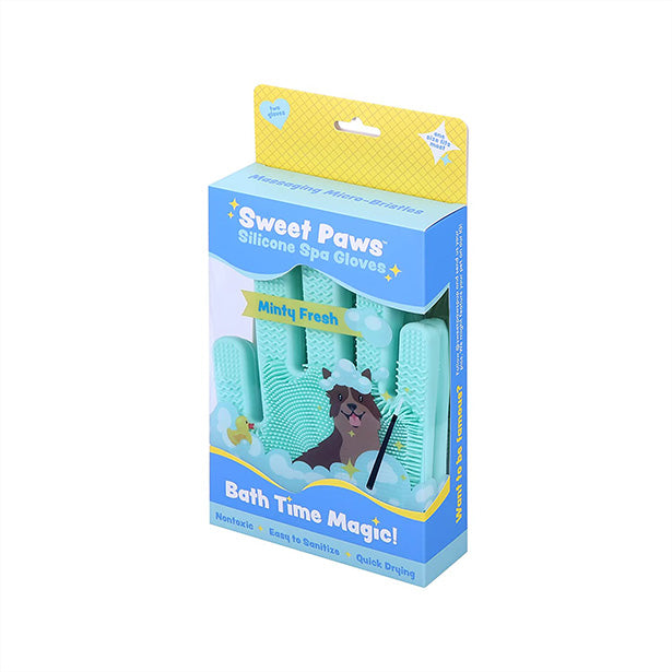 Dog bath gloves