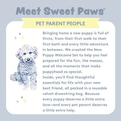 New Puppy Welcome Gift Deluxe Pet Parent Set in Blush Pink - 5pc