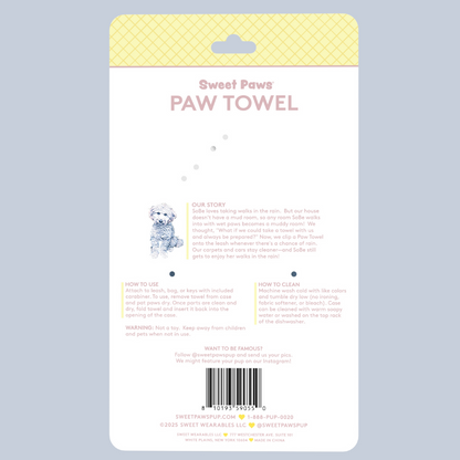 Portable Paw Towels