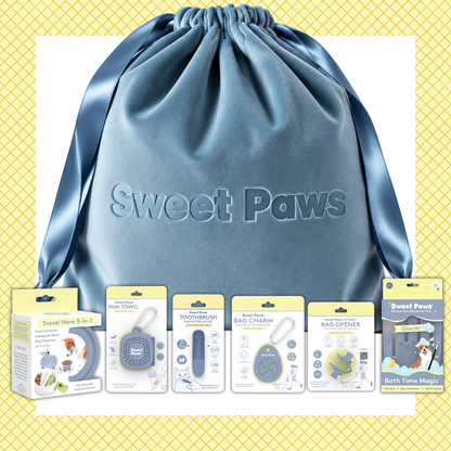 New Puppy Welcome Gift Premium Parent Set in Glacier Dog Pet Grooming Sets - 7pc