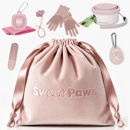 New Puppy Welcome Gift Premium Parent Set in Blush Pink Dog Pet Grooming Sets - 7pc