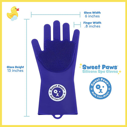 Dog bath gloves