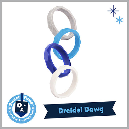 DREIDEL DAWG Dog & Cat Teether Toy Stack