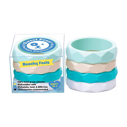 BEACHY FEELS Dog & Cat Teether Toy Stack