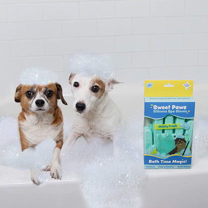 Dog bath gloves