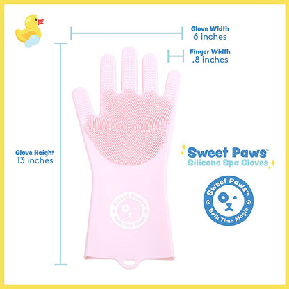 Dog bath gloves