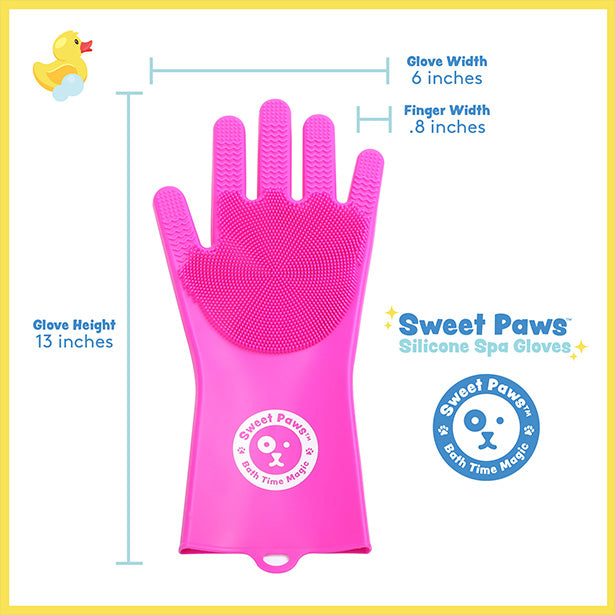 Dog bath gloves