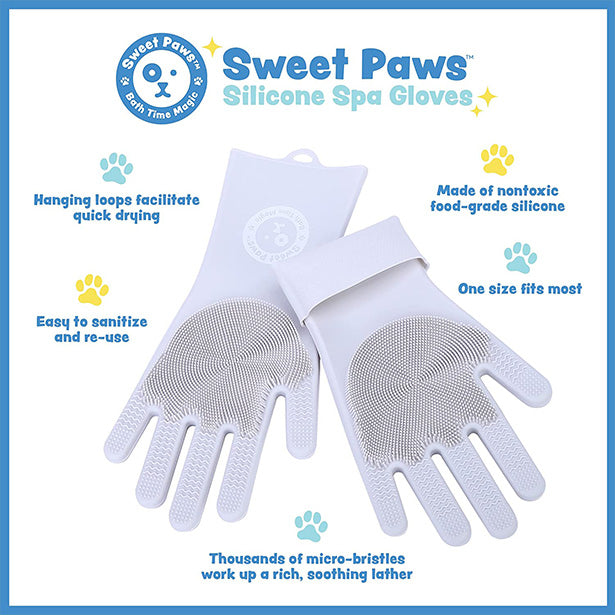 Dog bath gloves