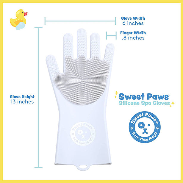 Dog bath gloves