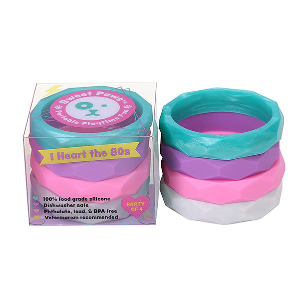 I HEART THE 80s Dog & Cat Teether Toy Stack